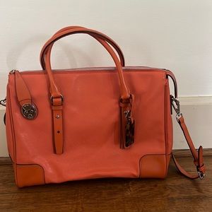 Tumi Luca City Tote in Tangerine